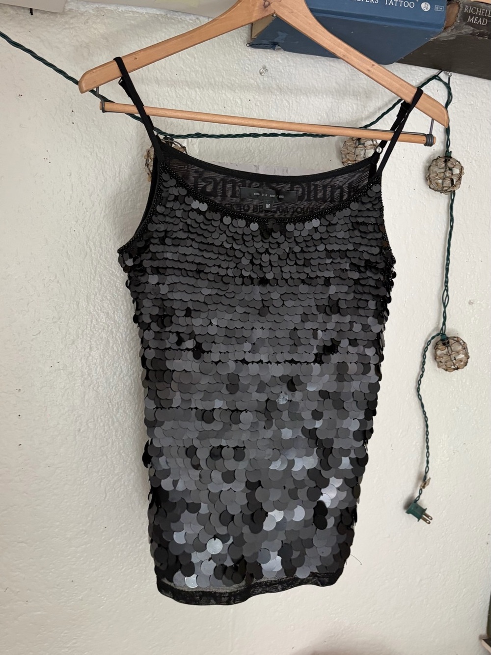 Y2K Sequined tank top